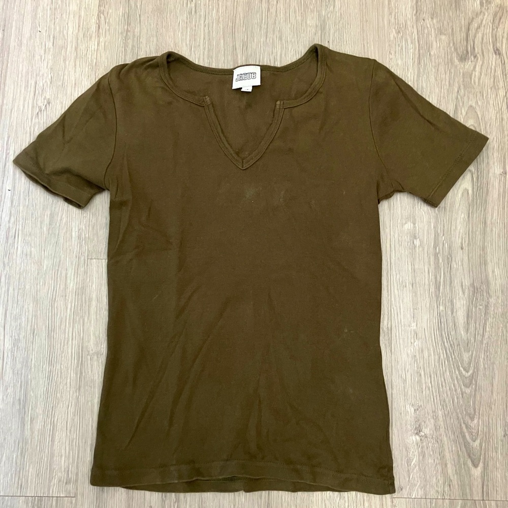 3/$15 Jacob Green Fitted Short Sleeve T-Shirt